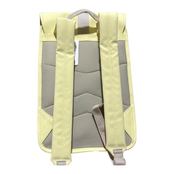 RAINS Buckle Trail Backpack Yellow Waterproof Straw Gorpcore Outdoors Active - Picture 7 of 11